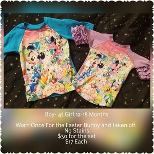 Sibling Disney Easter Set 4t Boys 12-18 Girls
